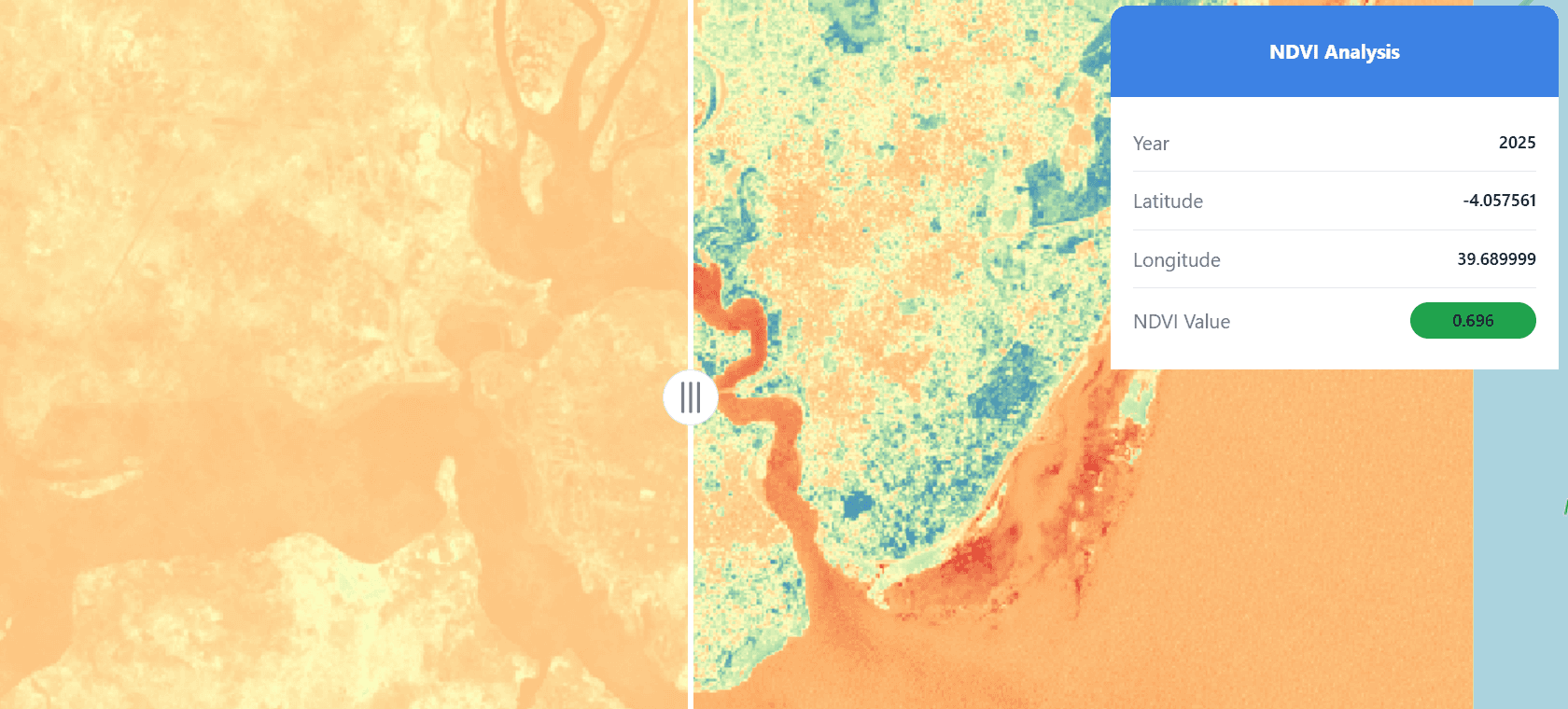 NDVI Visualization Dashboard